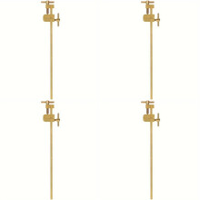 4X Woodworking Wood Clamp, Brass Parallel Clamp Fast Fixed Clip Auxiliary Fixture Splicing Board Positioning Panel 36cm