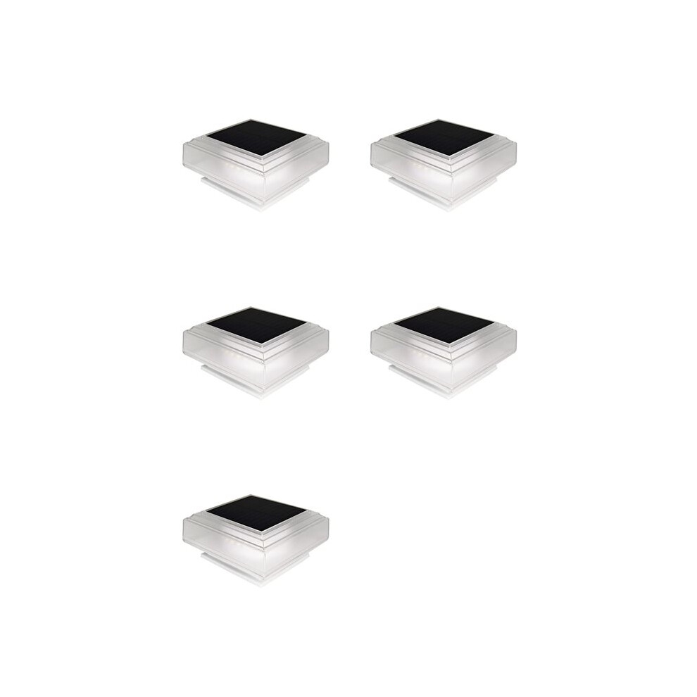 5X Solar Post Cap Lights Outdoor Deck Fence Post Lights Solar Powered Waterproof Fence Post Lights 6033692567517