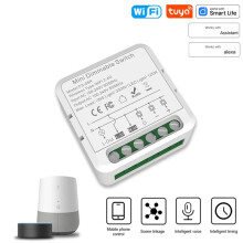 2X Module Variateur Intelligent Tuya, Interrupteur à Intensité Variable, Automatisation de la Maison Connectée, Wi-Fi, Disjoncteur à Monter