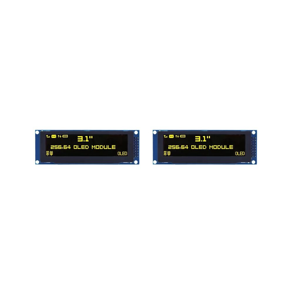 2X Oled Display 3.12Inch 256X64 25664 Dots Graphic Lcd Module Display Screen Lcm Screen Ssd1322 Controller Support Spi 4712817877206