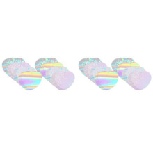 400Pcs Heart Button Maker Supplies Glittering Film for Pin Maker Machine Kit 4 Styles Clear Holographic Laminate Sheets