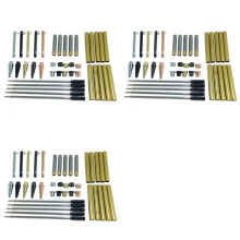 Kit de Canetas Slimline para Torneamento de Madeira, Conjunto com 15 Cores Variadas, com Mecanismo Giratório