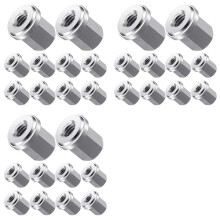 30 Écrous de Goujon de Batterie 3/8 Pouce en Acier Inoxydable pour Goujon Standard 3/8 Pouce