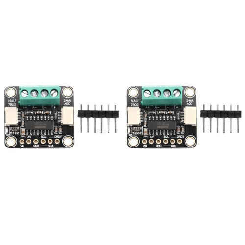 2X 4538 NAU7802 24-Bit ADC Module High Precision STEMMA Qwiic for Advanced Electronics Projects