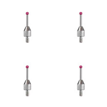 4pcs M2.5 CNC Probe Measuring Tips 2mm Stylus Porcelain Shaft CNC Height Gauge Probe Measuring Probe CMM Machines B