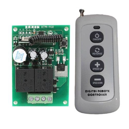 2X DC12V Motor Controller Kit Speed Remote Control Electric Dining Table Rotary Speed Regulator Motor Controller 1