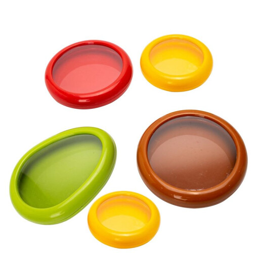 10 Pieces Set Avocado Saver, Onion Silicone Storage, Half Cut Fruit Containers - Reusable Kitchen Gadgets for Fridge 1