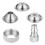 5 PCS Texture Sprayer Nozzle Set for Drywall & Wall Painting, Includes 3 Tips and 1 Threaded Collar 2
