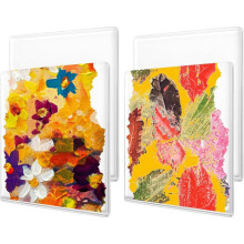 Lot de 4 Plaques D'Impression en Gel, 12,7 X 17,8 cm, Réutilisables, pour la Gravure, les Loisirs Créatifs et le Scrapbooking