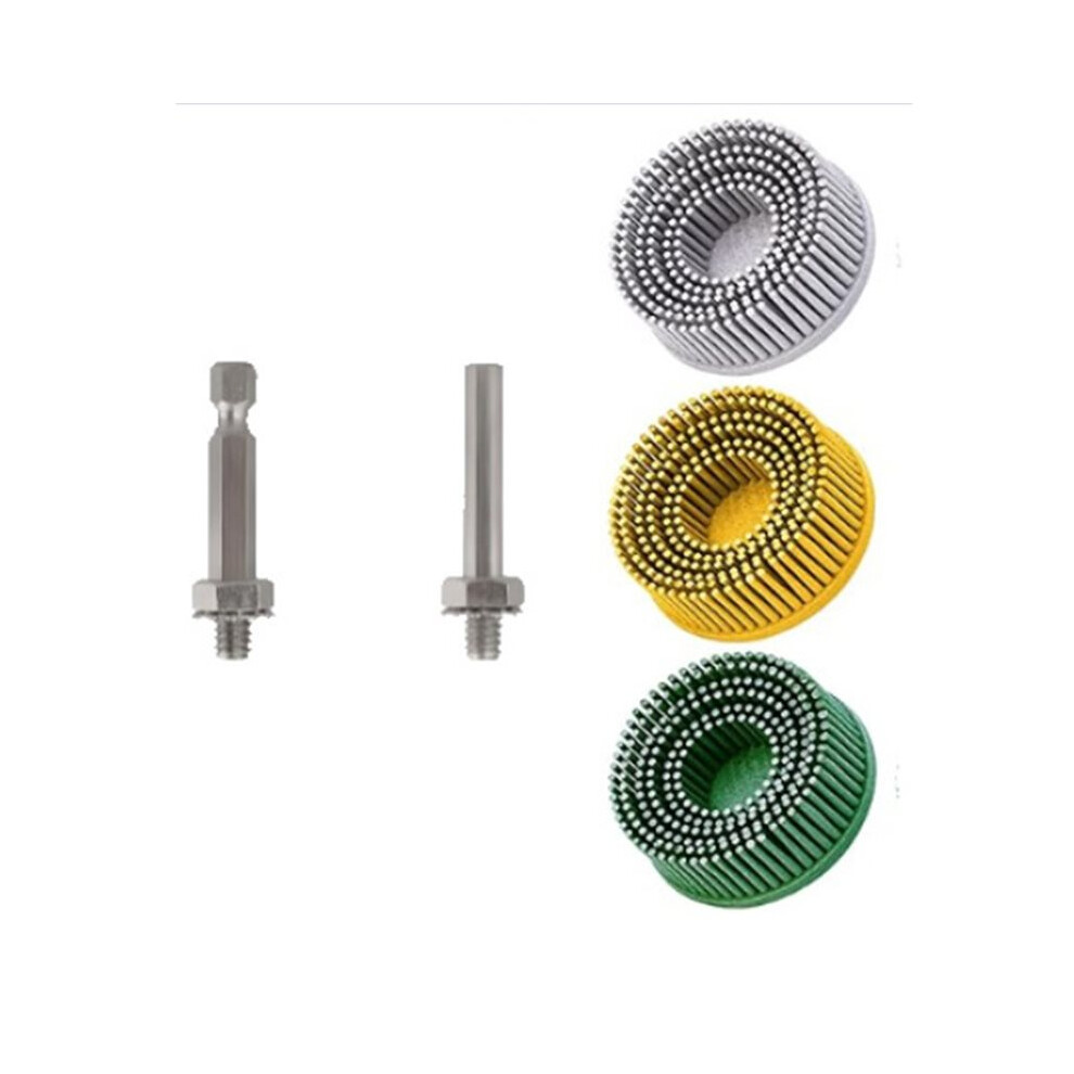2 Inch Bristle Disc Grit 50 80 120 Coating Removal Disc For Metal Deburring Blending 6032682973352