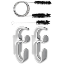 CPAP Cleaning Kit with Hose Holder & Hooks-CPAP Hose Organizer Avoids CPAP Hose ,CPAP Hose Cleaning Brush Kit
