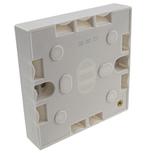 kenable [20 Pack] Surface Mount Back Box Pattress Box 1 Gang 16mm 2