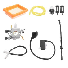 Carburetor for FS120 FS200 FS250 Ignition Coil Air Filter Fuel Hose Tune Kit Trimmer Brushcutter