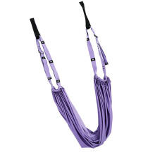 Door Leg Stretcher with Loops, Elastic Handstand Strap, Purple