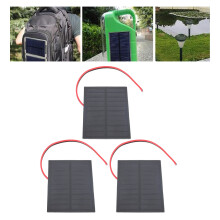 Petit kit de panneau solaire monocristallin de 2 W avec câble pour projets scientifiques à faire soi-même