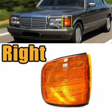 1Pair Turn Signal Corner Light Shell for S-Class W126 1981-1991 Side Corner Lights Parking Lamp Yellow
