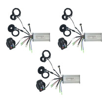 3X 36V / 48V 250W 15A Elektro Fahrrad Sinus Regler mit KT LED880 Display & Daumengas und Sensor Ebike Zubehör