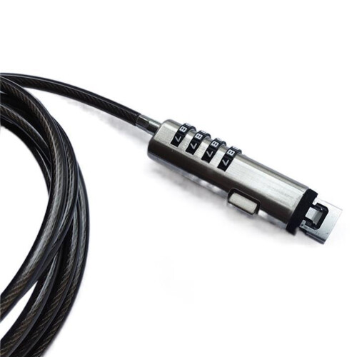 2Pcs USB Notebook Laptop Combination Lock Universal Security USB 4 Digit Combination Lock for PC Laptop Computer