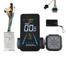 E-Scooter NFC LCD Display Speedometer E-Bike NFC Color Animated Meter 24V/36V/48V/60V UART+36V/48V Controller SM5+2PIN