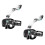 2X Snorkel Mask Foldable Diving Mask Set with Dry Top System and Camera Mount,Black 1