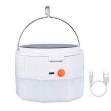 Lampe Solaire Multifonction 120 W pour Tente, Éclairage de Secours, Rechargeable, Éclairage de Camping Anti-Moustiques.