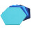10Pcs/Set Hexagon  Board Hexagonal  Wall Sticker 3D Decorative Home Message Board Room Baseboard  Series 6