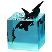 B-Marine Harzwal Buckelwal Taucher WüRfelornament Zuhause Geburtstagsgeschenk Ornament