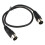 kenable MIDI 5 Pin DIN Plug to 5 Pin DIN Plug Cable 0.5m Black 2