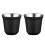 2X 80Ml Double Wall Stainless Steel Espresso Cup Insulation for  Pixie Coffee Cup Capsule Shape Coffee Mugs,A 1