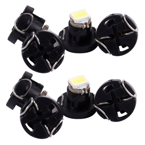 8Pcs T3 White 1210 3528 SMD LED Dashboard Dash Light Lamp Bulb for Car
