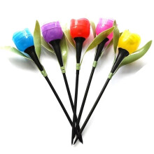 10 STKS Outdoor Led Solar Light Tulp Bloem Lamp Waterdicht Tuin Staak Gazon Verlichting Decor voor Yard Outdoor Party Decor