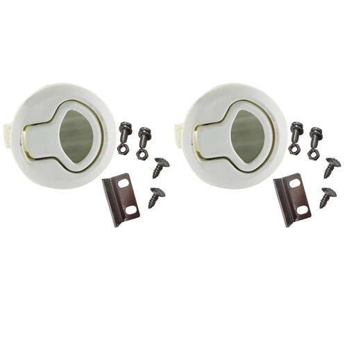 2X  Hatch Round Pull LatchLatch Flush Pull For1/4 Door Boat Deck Hatch RV Drawers Cabinet Yacht