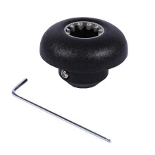 2 Set of Metal and Plastic Black Blender Drive Socket Replacement Kit for Blender Spare Parts with Wrench
