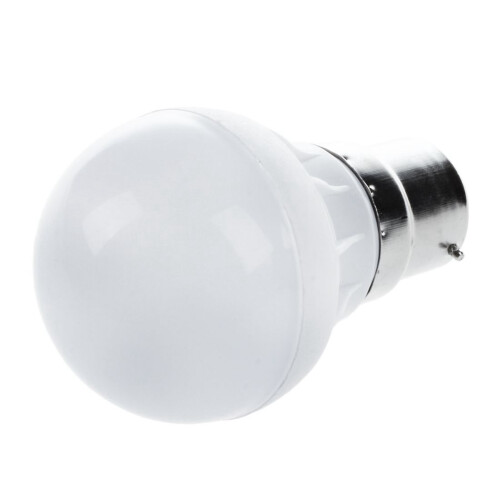 2X B22  Save LED Bulb Light Lamp 220V 3W Cool White New Imitate Ceramic 1