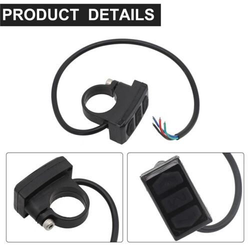 2X Electric Bicycle  Control Button Handlebar Mount Split Meter Switches Button for LCD Meter E-Bike Accessories 2