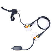 Mid Drive Motor Brake Lever Extension Cord Gear Shift Broken Wire 3Pin Extension Cord Electric Bicycle, B