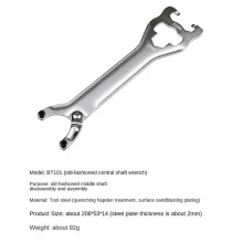 Llave de ReparacióN de Bicicletas Llave de Soporte Inferior de Bicicleta de Carretera Herramienta de Llave de Pedal 16/17 Mm Accesorios de