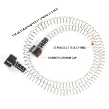 10X Zipline Spring Brake 165cm Stainless Steel Zip Spring Brake Heavy Duty Zipline Brake Speed Reducer Spring Brake
