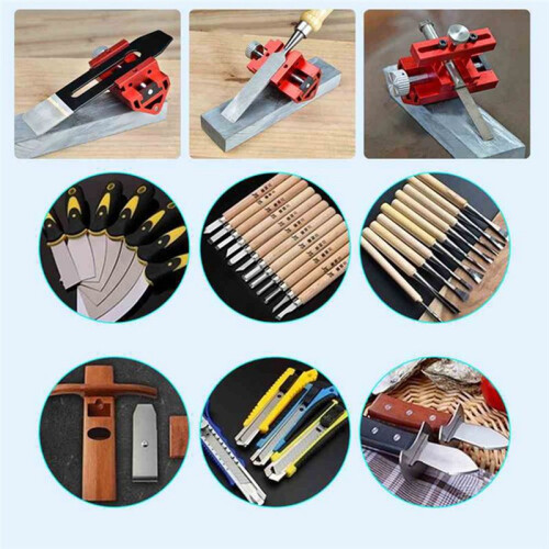 Knife Sharpener Woodworking Fixed-Angle Sharpener Grinding Machine with Chisel Woodworking Fixed Angle Sharpener Red 1