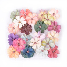 50PCS Silk Daisy Home Wedding Decoration DIY Scrapbook Christmas Wreath Headdress Artificial Daisy Heads