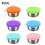 6 Pack Salad Dressing Container to Go, 40Ml Reusable Small Condiment Containers with Lids, Leakproof Silicone 7