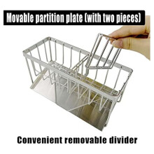 Upgraded Sponge Holder for Kitchen Sink, Stainless Steel Sponge Rack with Auto Overflow, Multifunctional Kitchen Sink