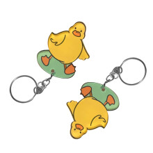 Cute Acrylic Duck Keychain Set 2Pcs Multifunctional Bag and Key Holder
