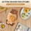 Wooden Board Cutting Board Cute Bear-Shaped Bread Tray Black Walnut Kitchen Board,Brown 2