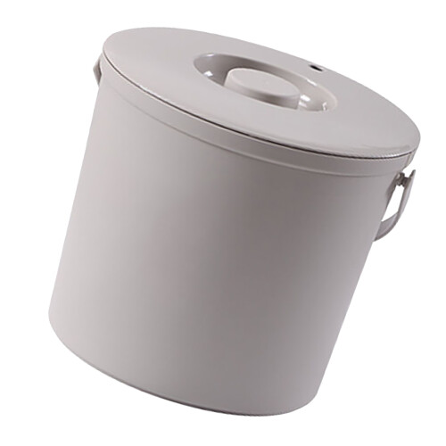 Multifunctional PP Tea Residue Bucket, 24cm Height, 26cm Diameter