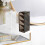 Transparent Plastic Desk Storage Rack 4 Grids Angled Pen Holder 5
