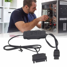 Contrôleur ARGB 5V à 3 broches, SATA vers ARGB, noir