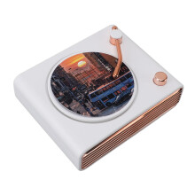 Vintage Bluetooth Record Player Speaker 1200mAh Wireless Portable