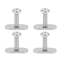 8 Pcs Kayak Rail/Track M6 Screws & Nuts T Slot Bolt Replacement Stainless Steel Gear Mounting Bolt Kayak Accessories