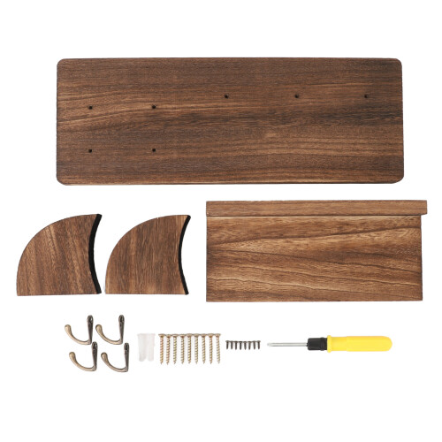 Wood Guitar Wall Mount Hanger with Hook - Multipurpose, 625g 2